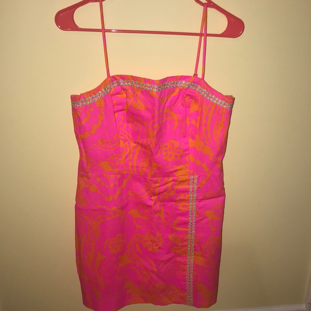 Lilly Pulitzer coral dress